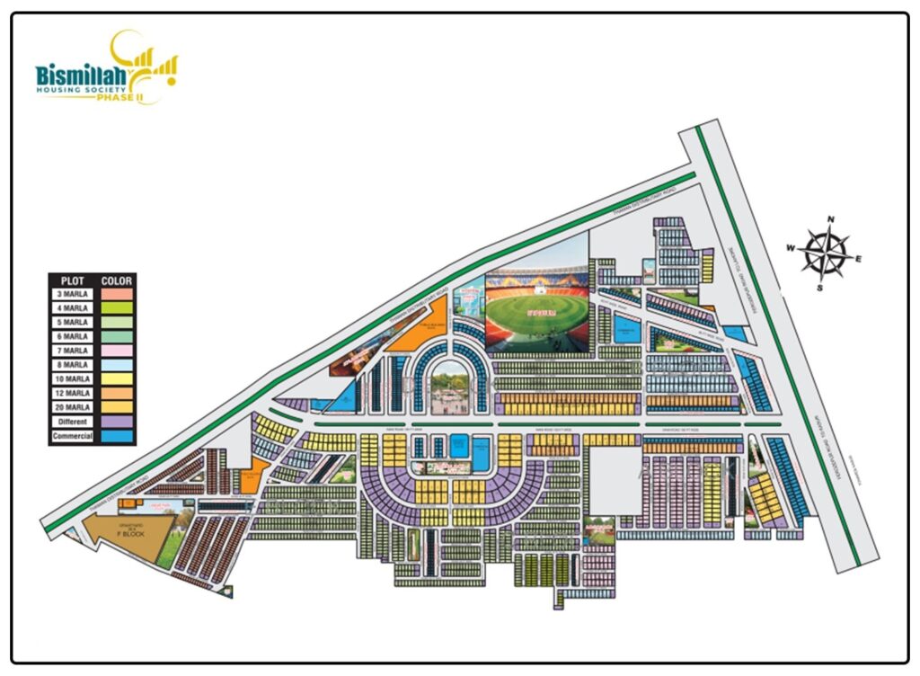 Bismillah Housing Scheme Phase 2 Map